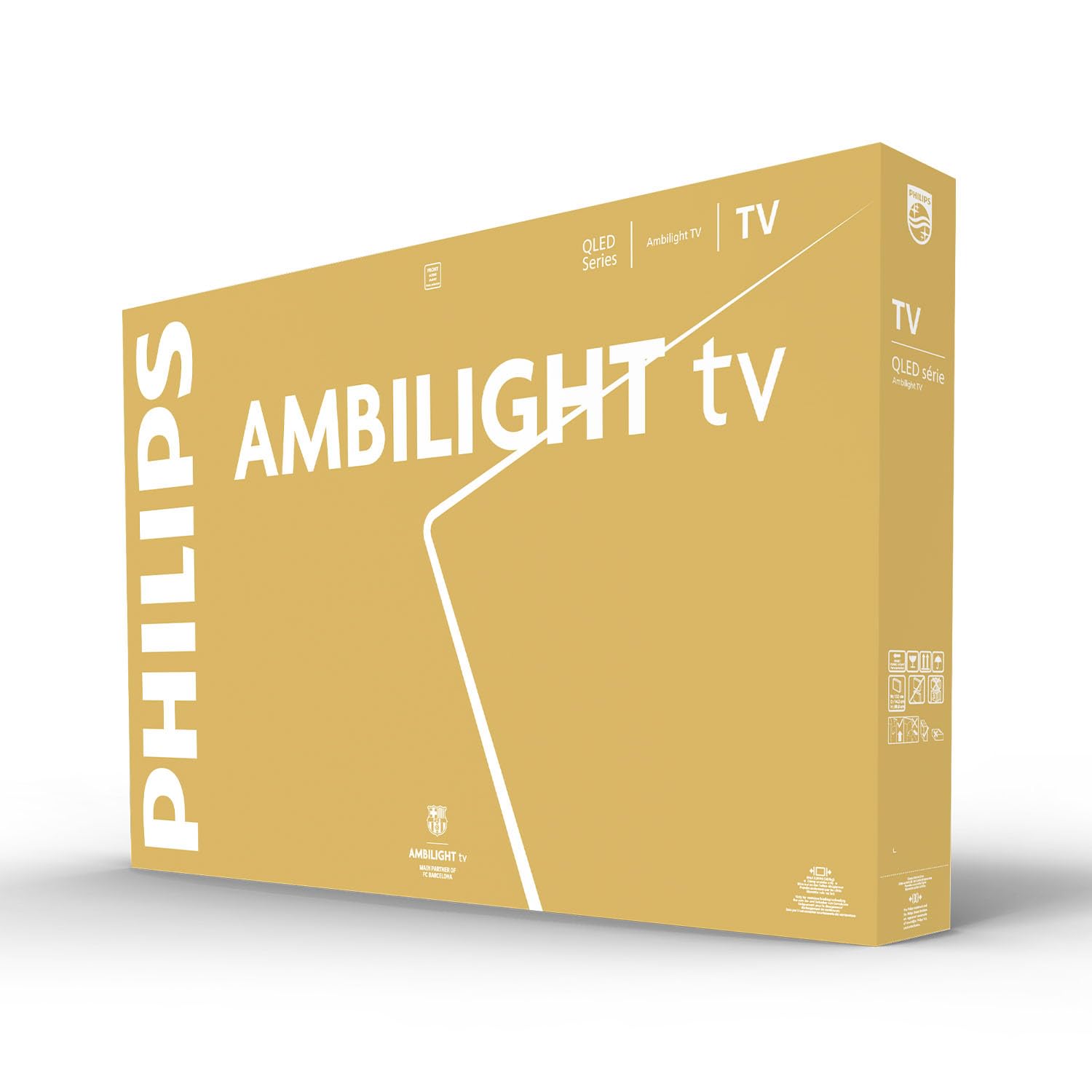 Philips Ambilight 55PUS8510 4K QLED Smart TV - Pantalla de 55 Pulgadas con Plataforma Titan OS, Pixel Precise Ultra HD y Sonido Dolby Atmos - Funciona con Alexa y con el Asistente de Voz de Google