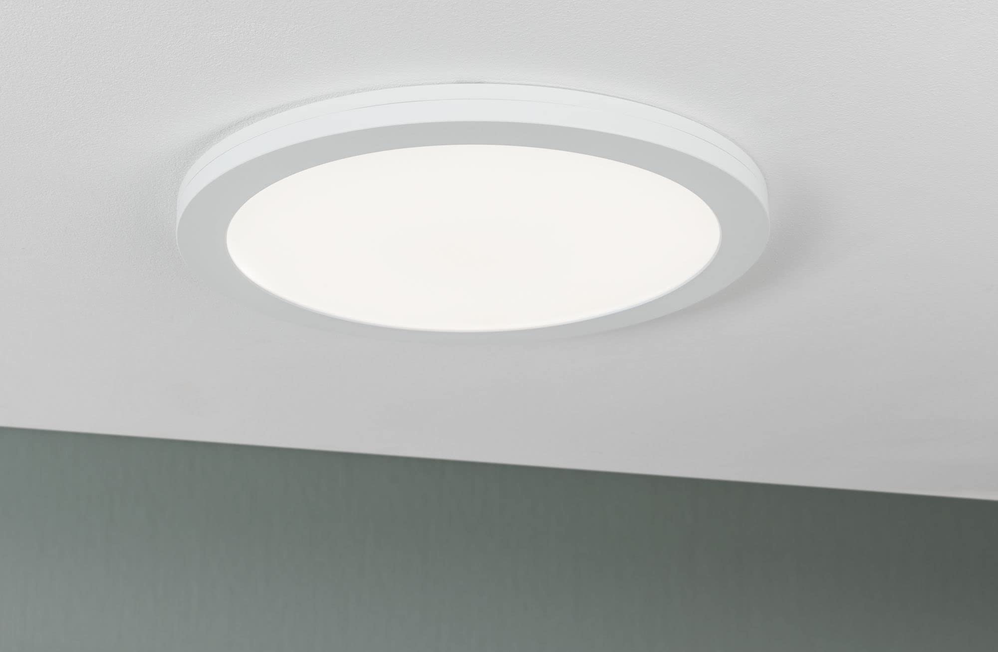 Paulmann 95390 Panel LED empotrable 2en1 Cover-it 330mm redondo incl. 1x22 W luz diurna blanco mate panel de luz plástico 4000 K