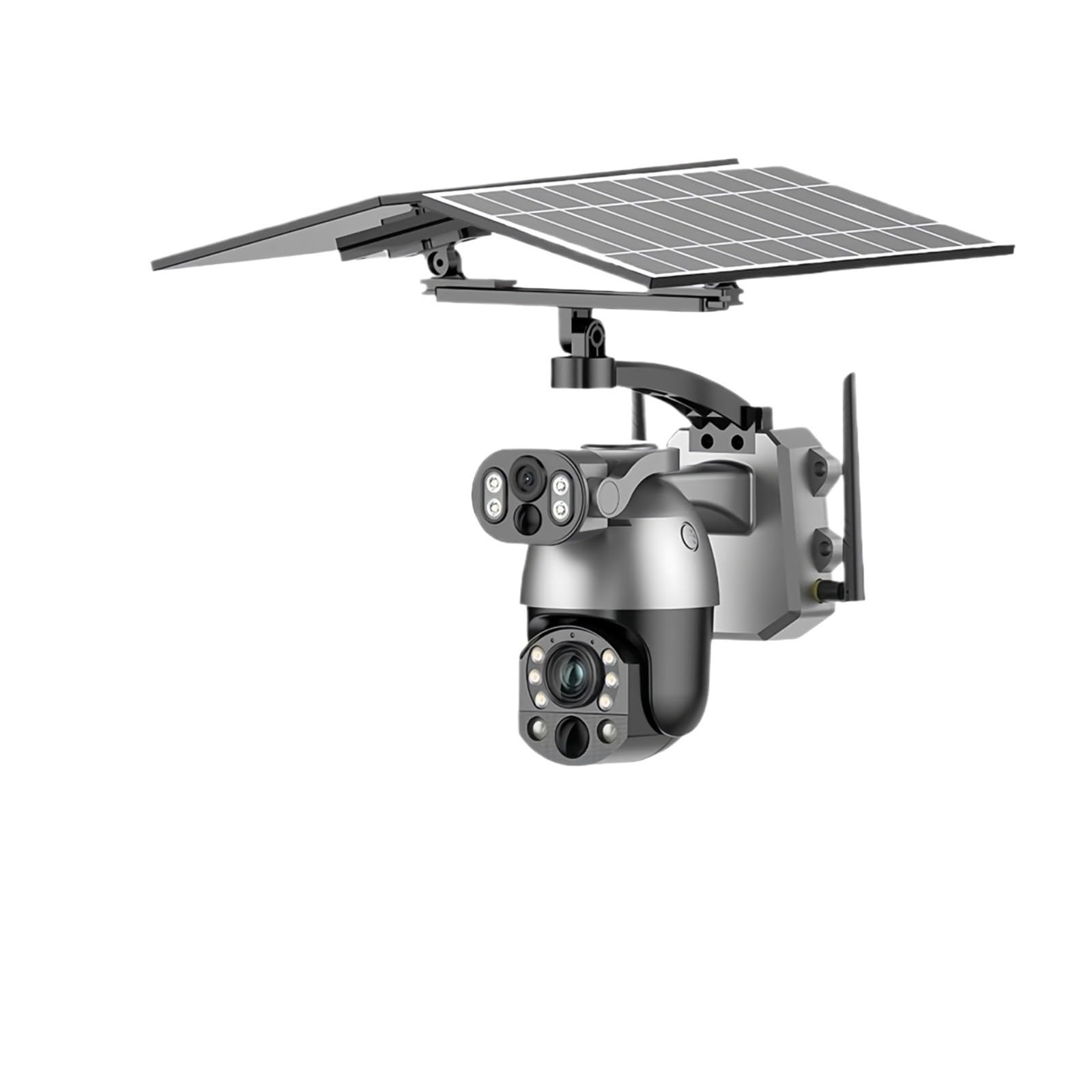Solar PTZ Security Camera, 360° Pan Tilt Zoom with 50X Optical Zoom, 4K Dual Lens Outdoor, Wireless Wi-Fi, Human Detection, IP66 Waterproof for Home Surveillance,128G Card-picture-23