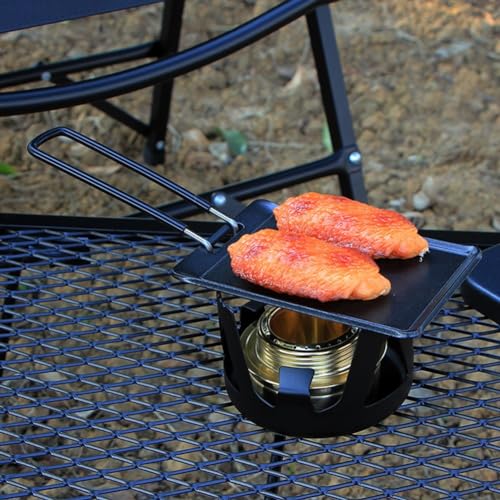 DAZZLEEX Cast Iron Griddle, Grill Pan Griddle Grill With Handles, Nonstick Plate Square Barbecue Plate Steak Grill Pan Teppanyaki - Image 5