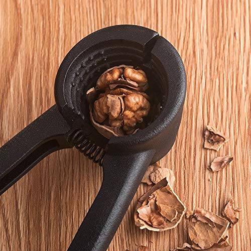 JINGYAN Casse-Noisette Cuisine Casse-Noisette Clip en Acier Inoxydable Creative Rapide Cracker Walnuts décortiqueur de Noix Ouvert Fruits Shell Outils de Cuisine Pratique. (Noir)