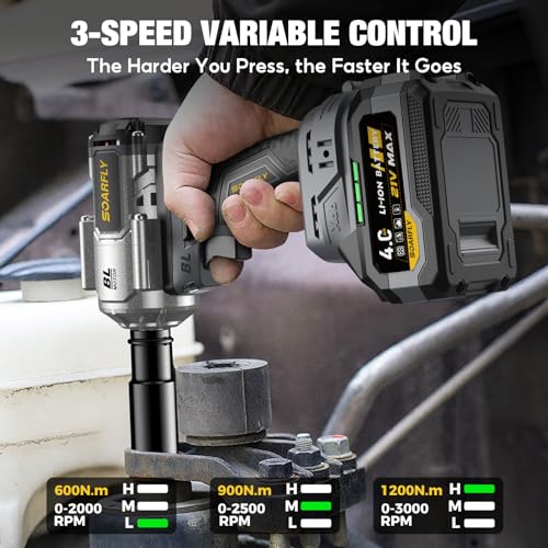 SOARFLY Cordless Impact Wrench Kit
