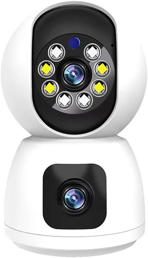 Smart Wi-Fi Home Security Camera Baby Monitor, 1080P HD Dual Lens with Full Color Night Vision, Huma