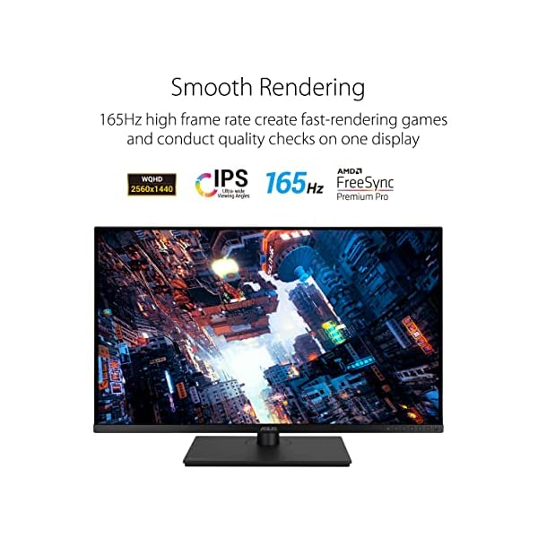 ASUS ProArt Display PA328CGV Monitor Profesional, 32 Pulgadas, IPS, WQHD (2560 x 1440), 165 Hz, 95% DCI-P3, 100% sRGB/Rec.709, Verificado por Calman, USB-C, VESA DisplayHDR 600, FreeSync Premium Pro - Image 3