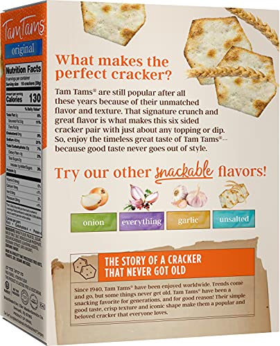 Manischewitz Tam Tam Original Crackers 9.6oz (2 Pack), Fluffy & Airy, Baked to Perfection - image 2