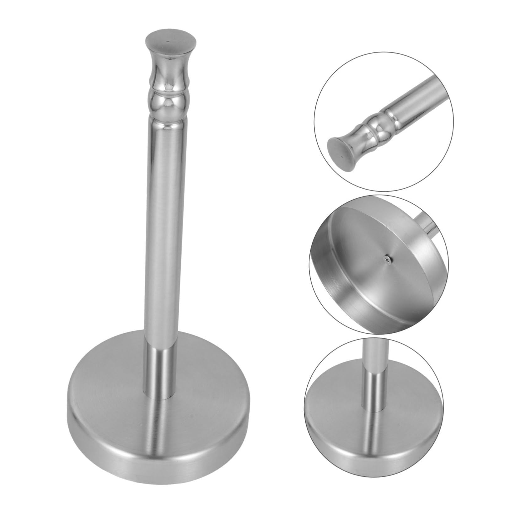 Acciaio Inox Porta Rotolo da Cucina Verticale 2 Pezzi
