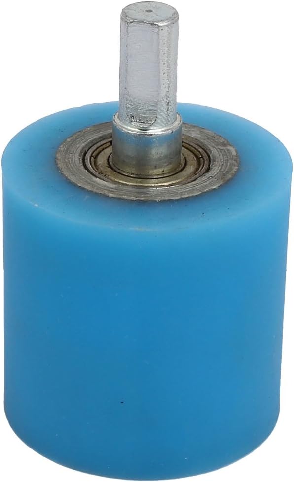 Compatible with 10mm Dia Material handling Shaft 50mmx50mm Coating Machine Silicon Rubber Wheel Roller Blue Model:65as550qo640