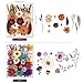 Cokosing 5 Packs of 140 Pressed Dried Flowers and Leaves Real Natural Dried Flowers with Tweezers for DIY Crafts, Resin Jewelry, Card Making, Soap, Candles, Nail Art, and Scrapbooking (5 Colors)