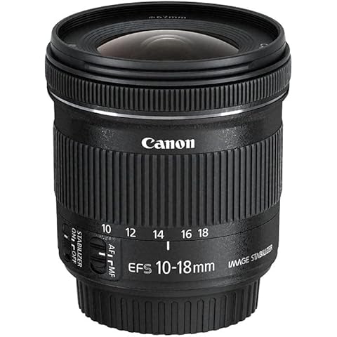 Canon EF-S 10-18mm F4.5-5.6 IS STM Ultraweitwinkel Objektiv (67mm Filtergewinde) schwarz Cover