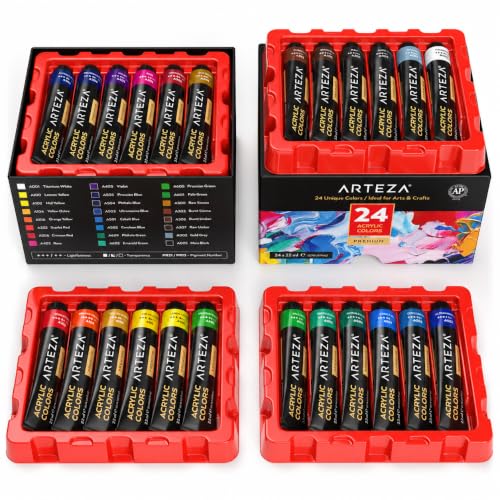 ARTEZA 24 Color Acrylic Set