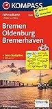 fahrrad oldenburg osternburg  KOMPASS Fahrradkarte Bremen, Oldenburg, Bremerhaven: Fahrradkarte. GPS-genau. 1:70000 (KOMPASS-Fahrradkarten Deutschland, Band 3009)