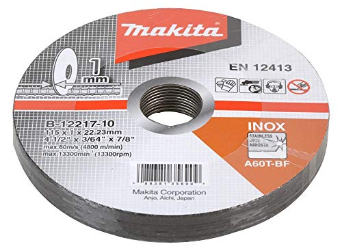 Makita Lot de 10 disques à tronçonner en métal 1 x 115 mm