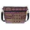 Danny K. Women's Tapestry Bag Shoulder Handbag, Large Zipper Purse Handmade in the USA purple Size: M #1
