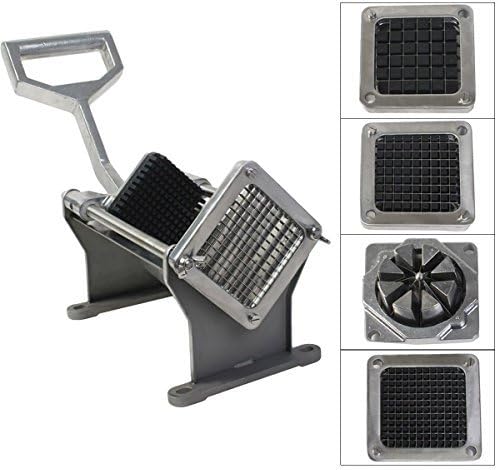 Commercial Potato French Fry Fruit Vegetable Cutter Slicer Cutting w/ 4 Blades by SNC