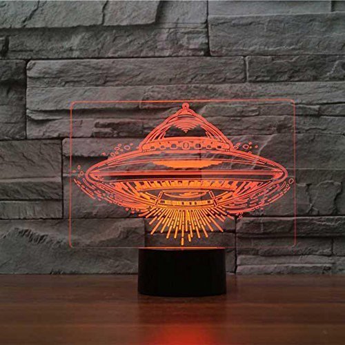 3D UFO LED Lampe Mit Fernbedienung – 16 Farben, USB-Betrieb Für Kinderzimmer & Deko