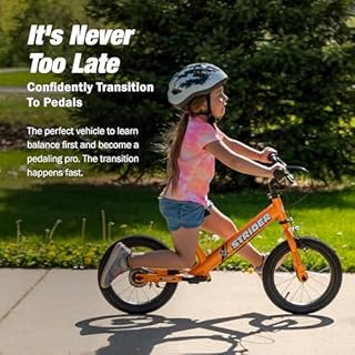 Strider 14x Balance Bike - For Kids 3 to 6 Years - Girls and Boys Bicycles - Tangerine