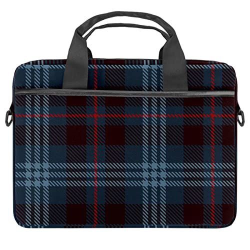 Bolso protector de portátiles contra rozaduras estilo tote escocés multicolor