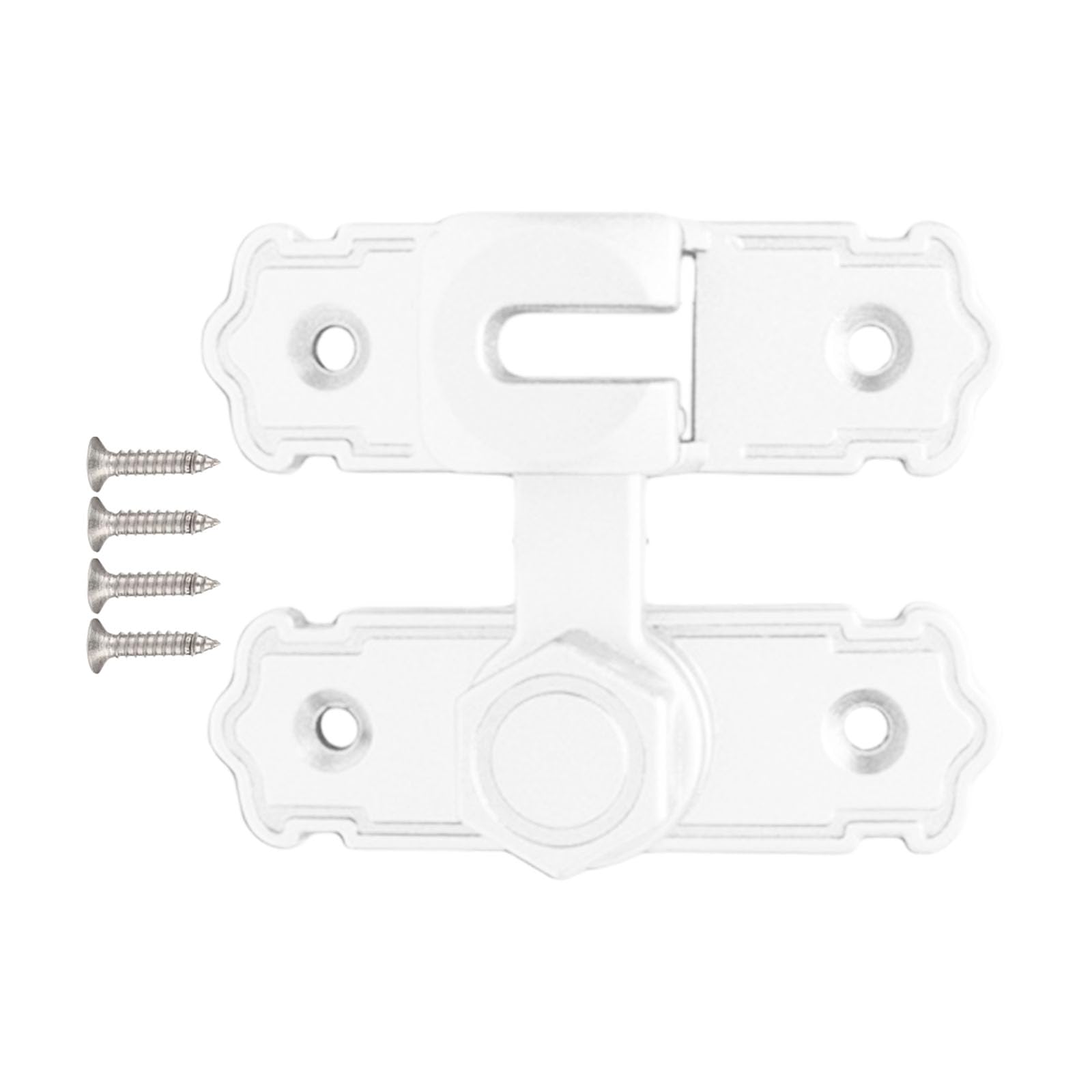 Sturdy Aluminum Alloy 180 Degree Door Bolts Accessory for Sliding Door and Cabinet Casual Use Rustproof Latches