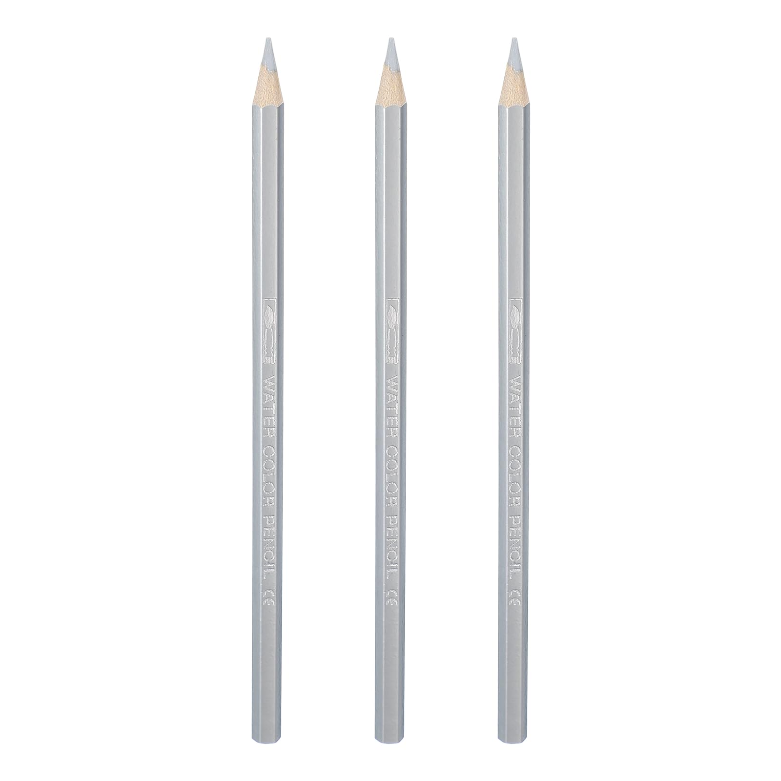 PATIKIL Watercolor Pencils, Silver Color Pencil Set Sketch Coloring Drawing Colored Pencils Bulk Artist Drawing Supplies for Adult Coloring Book Blending, 3 Pcs