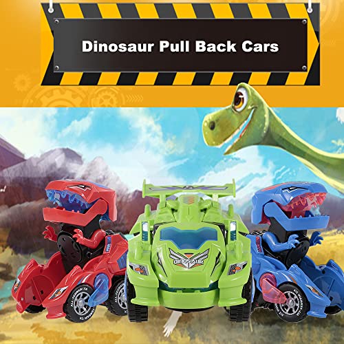 Homesen s carros de dinossauro brinquedos de carro de dinossauro transformável brinquedo de carro de