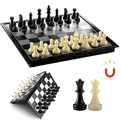 Image of Toytonic Magnetic Travel Chess Board Game Set Folding Portable Case for Kids and Adults