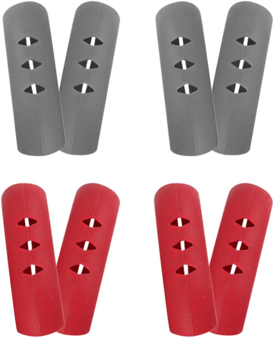 8pcs Silicone Pot Handle Sleeves Heat-Resistant and Anti-Scald Pot Ear Covers for Kitchen Cooking with Non-Slip Design and Easy to Clean Material