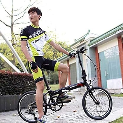 LHQ-HQ Erwachsene Kinder Folding Fahrrad Erwachsener Freizeit Fahrradstudenten Park Übungs-Fahrrad-Aluminiumlegierung 20 Zoll erwachsene männliche und weibliche Studenten Ultra-Light Speed ​​Fahrrad ( – Bild 5