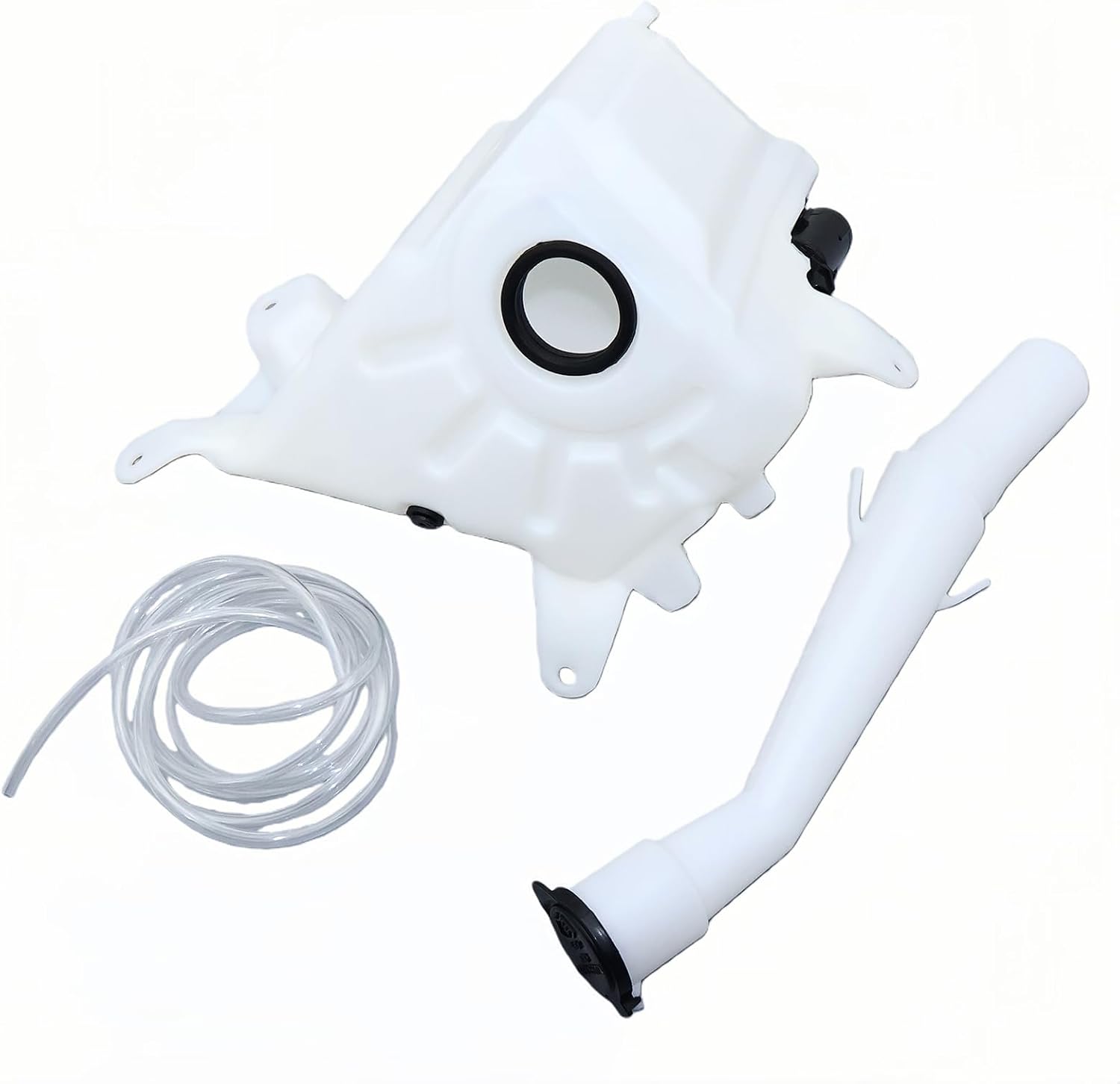 Windshield Washer Reservoir with Cap for 1995-2004 Toyota Tacoma Base SR5 Pre Runner 2.4L 2.7L 3.4L, Washer Fluid Tank Bottle with Bottom Sensor Hole, Replaces 8531504060 TO1288184 12498759