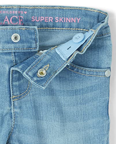 The Children's Place Girls Super Skinny Jeans,Victory Blue Wash Single,42