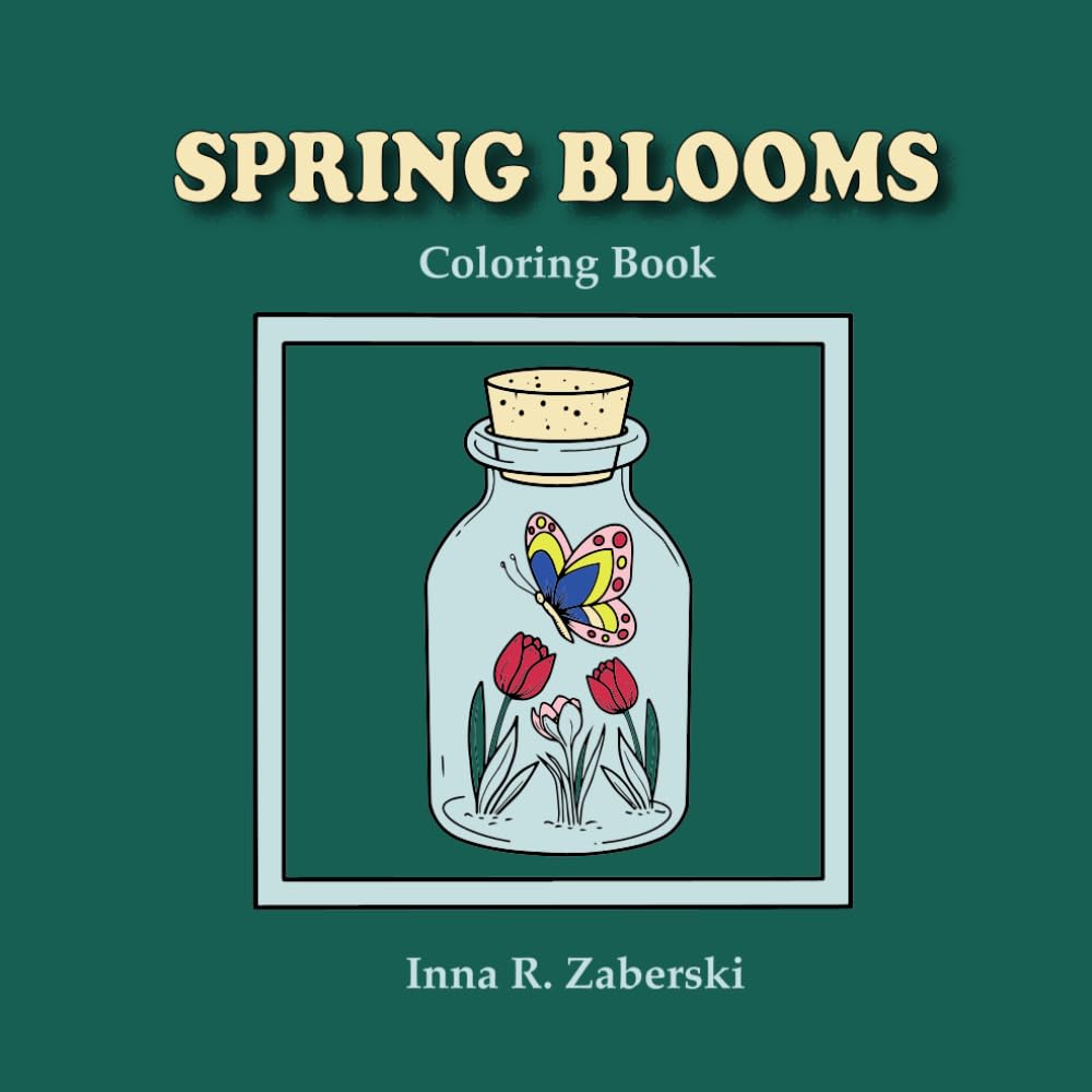 Spring Blooms: Coloring Book