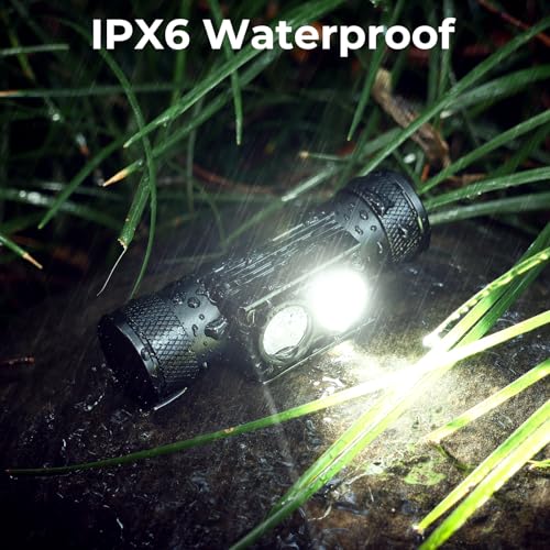 weneasker Red Light Headtorch, H25LR Rechargeable headlamp led Super Bright 1000 Lumen Head Torch, High CRI LED Red Light Head Torch with 8 Brightness Mode for Hiking Running, Working, Fishing - Image 3