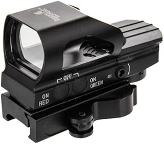 Lancer Tactiacl Airsoft Red Green Dot Sight - 4 Reticle Reflex Sight w/Button Control - Lancer Tactical