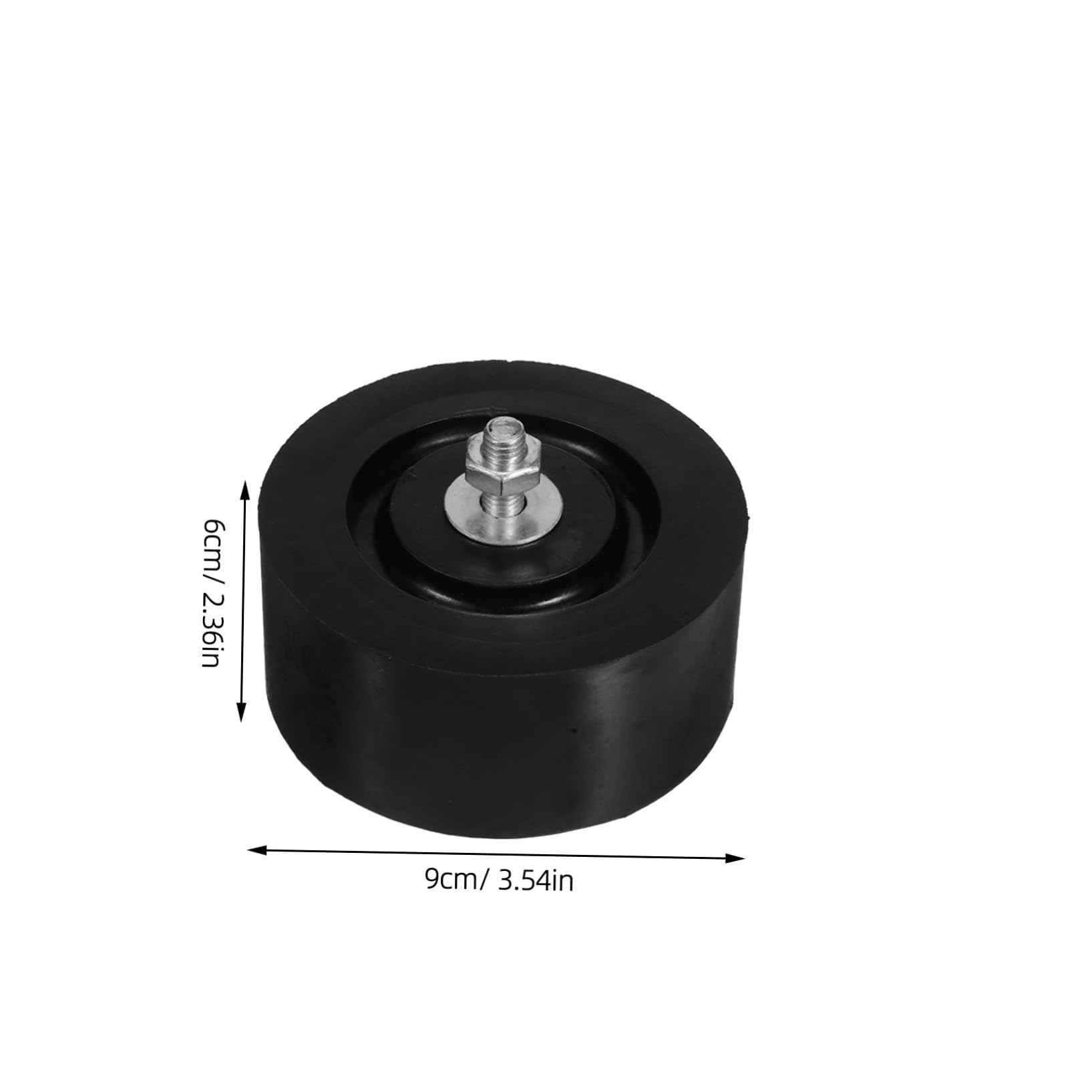4 Alfombrillas Antivibración Para Aire Acondicionado Soportes De Goma Antivibración Almohadillas Redondas De Goma Para Aire Acondicionado Color Negro