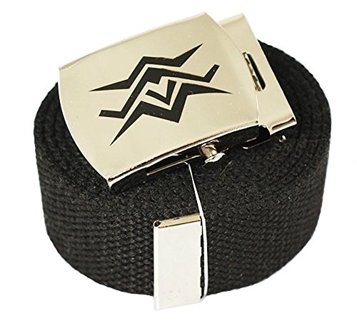 BodyJewelryOnline Spider Canvas Military Black Web Belt & Buckle 60 Inch