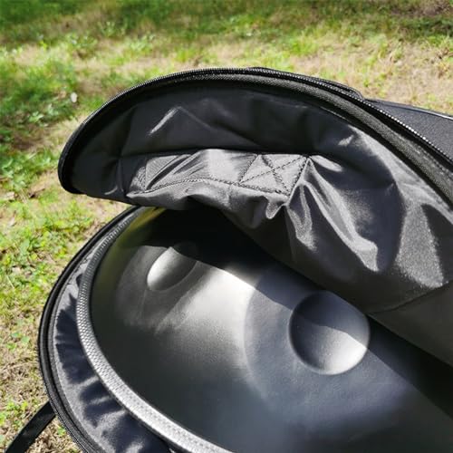 Handpan de acero ORANGES 9 notas negro 440Hz miniatura 6