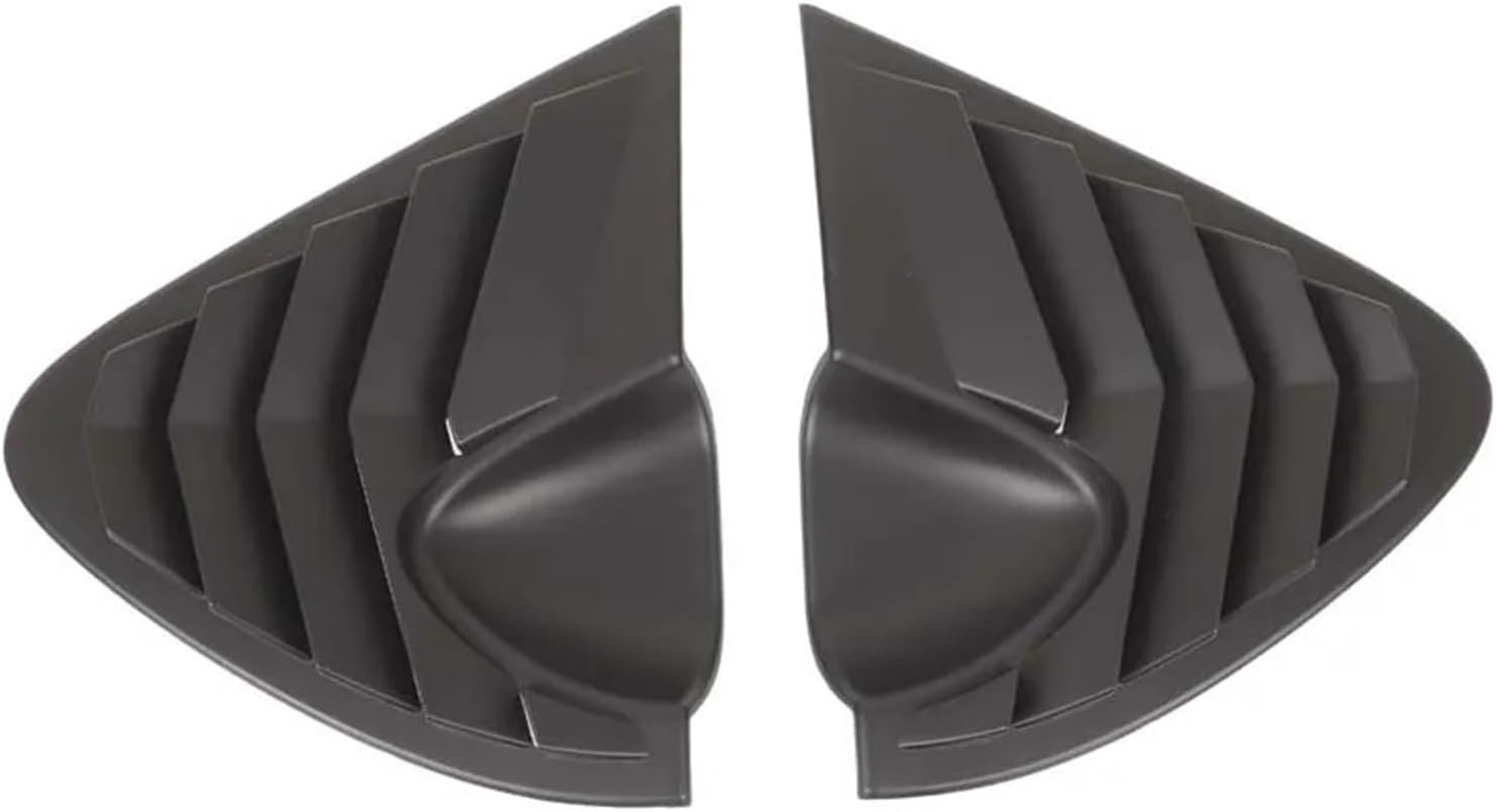 Compatible With SEAT Leon MK2 2008-2012 ABS Carbon Fiber Car Rear Window Triangle Shutter Deflector Decoration Accessrories(Carbon fiber pattern)