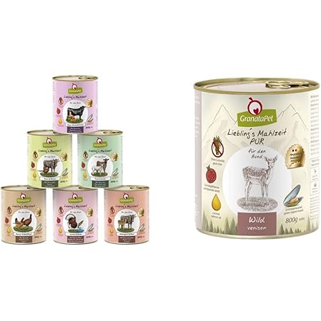 GranataPet Liebling’s Mahlzeit Multipack 2 - Cibo Umido Per Cani Senza Cereali, 6 X 800g, Assortito - Foto 13