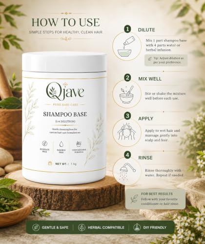 Image of Sulfate Free Shampoo Base 500 gms | 1:4 Dilution Ratio - Makes 2.5 Kg Shampoo | Ready to Use DIY Herbal Shampoo Base | Cosmetic Grade Unscented | SLS & Paraben Free | For Homemade Shampoo Making