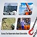 SENKEYFE 2 Ton Chain Sling 1/4 Inch x 5 Ft Lifting Chains 2 Legs Industrial Grab Hooks 4400LBS Capacity Lifting Slings G80 Alloy Steel Engine Chain Hoist Lifts for Cargo Security Towing and Handling