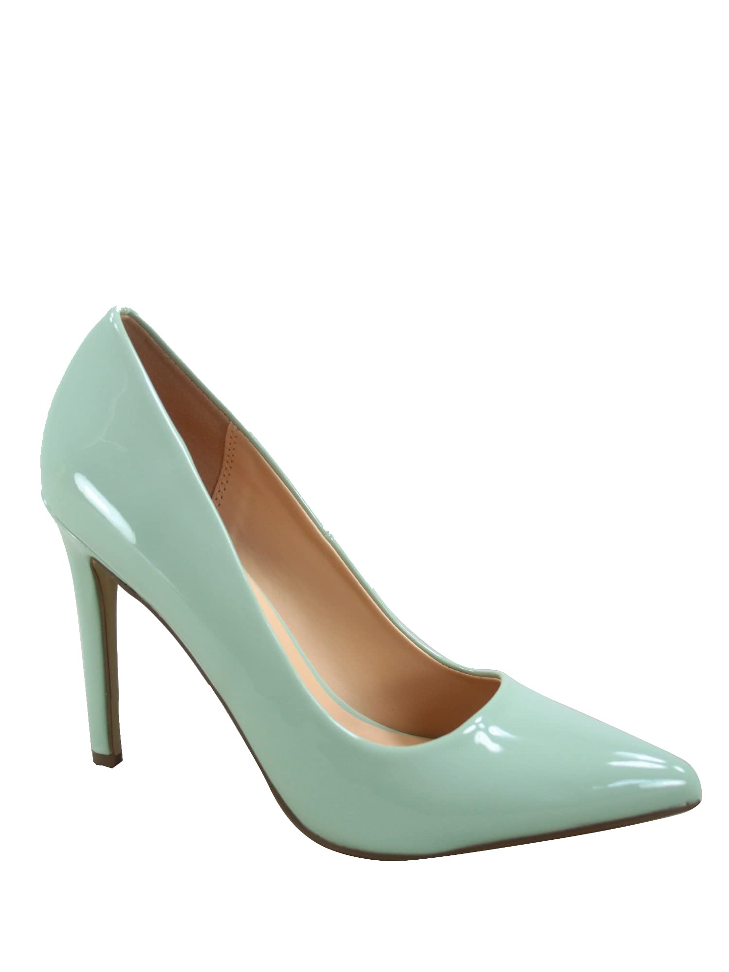 Scheme-s Women's Bridal Sexy Color Slip On Pointed Toe Stiletto Heels Pump Shoes