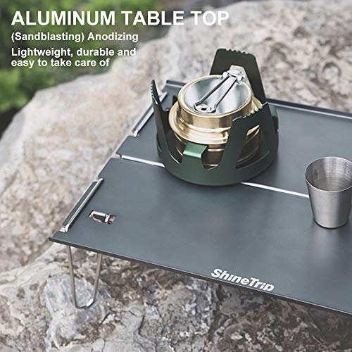 BIGBIGFAMILY Mini mesa dobrável dobrável, mesa de acampamento, piquenique, acampamento, ferramentas