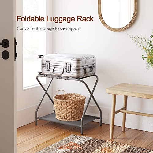 Amhancible HLR02GY Luggage Rack, Set Of 2 thumb #2