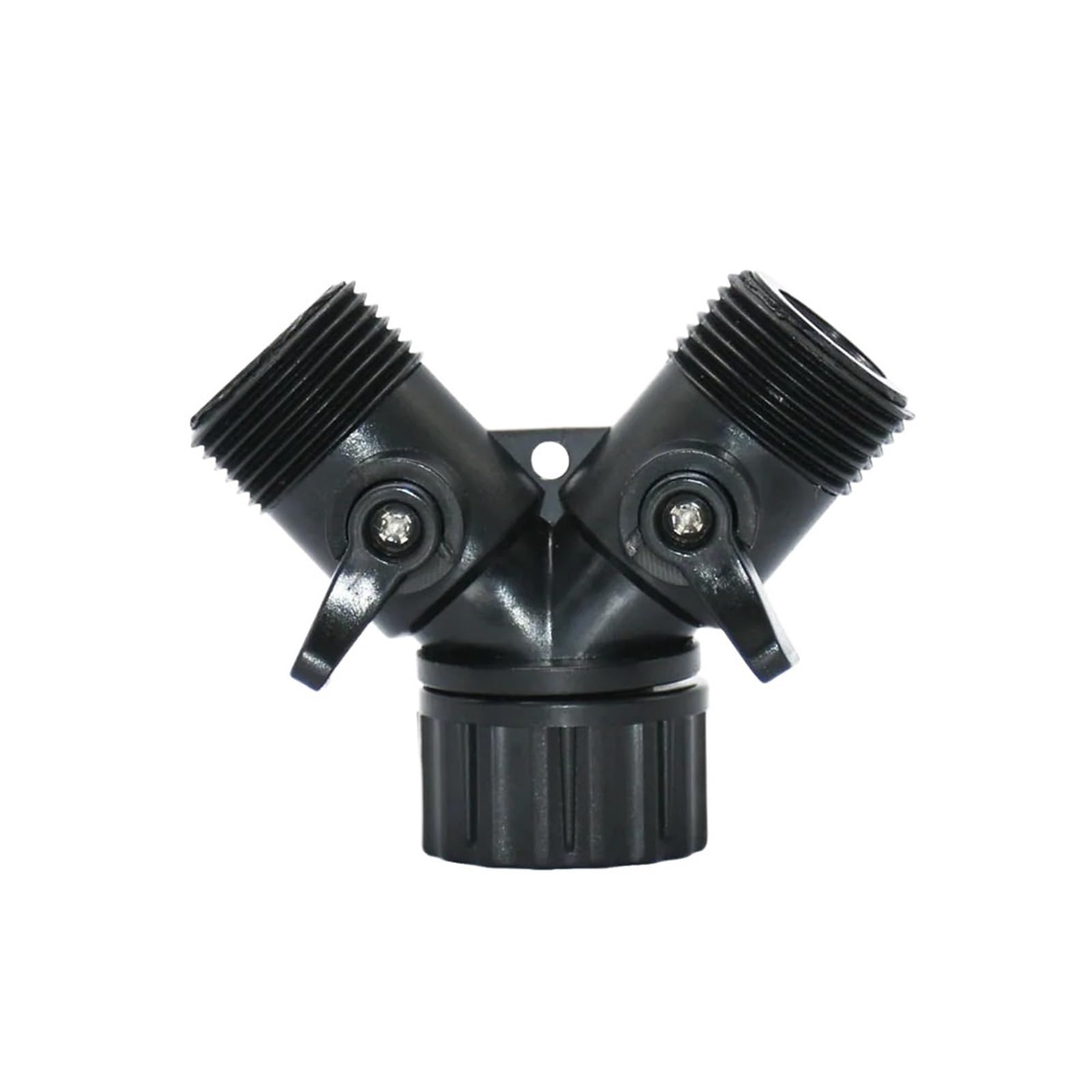 Fbanulpex Women's Black Y-Splitters Garden Hose Connectors, 2Pcs 3/4-Inch To 3/4-Inch Male 2-Way Tap Garden Y Water Splitter Multicolor(Black)