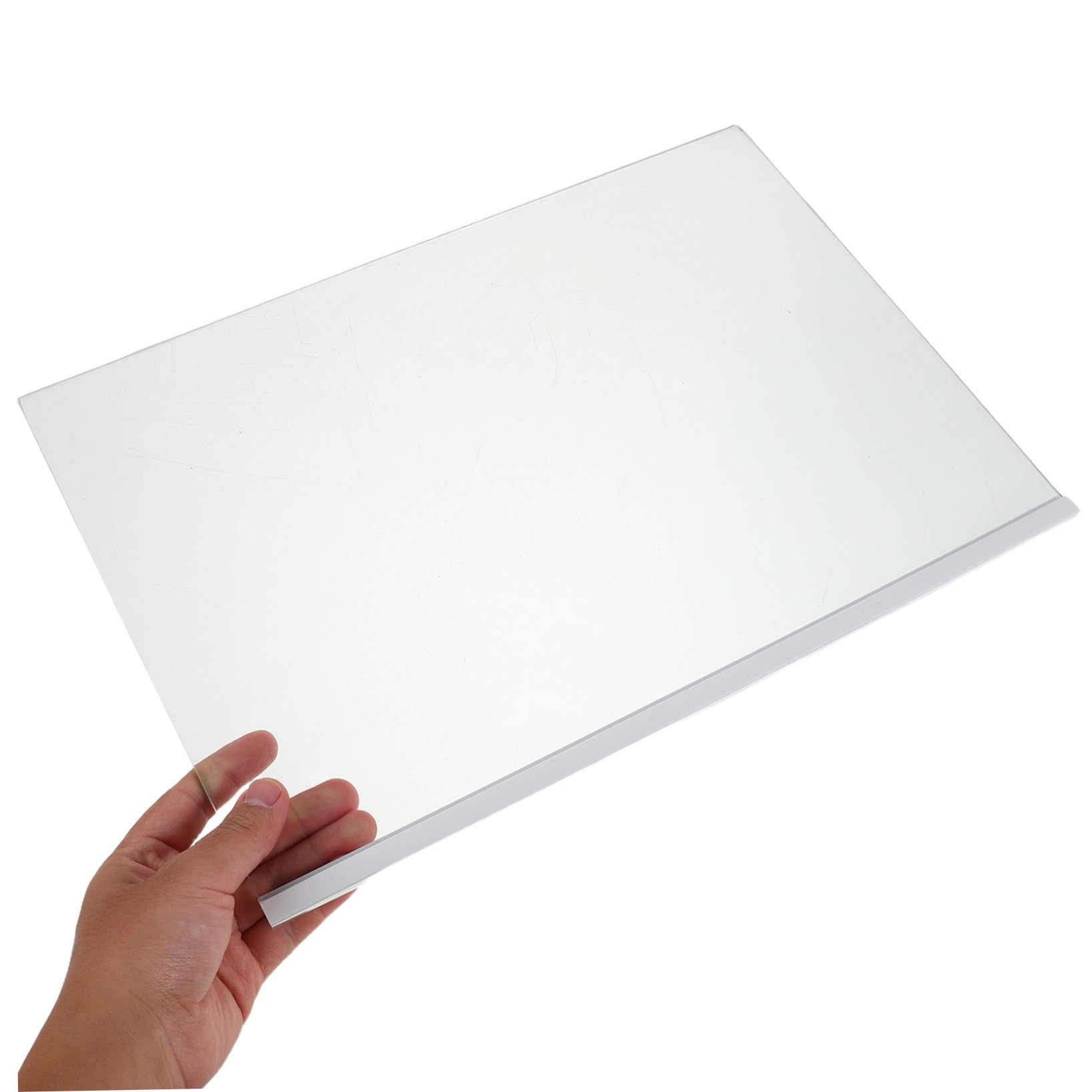 SOIMISS Estante de Vidrio Templado para Refrigerador 40X28 CM Borde Envuelto Estante Transparente de Reemplazo para Organización y Almacenamiento Nevera Placa Divisoria Segura para