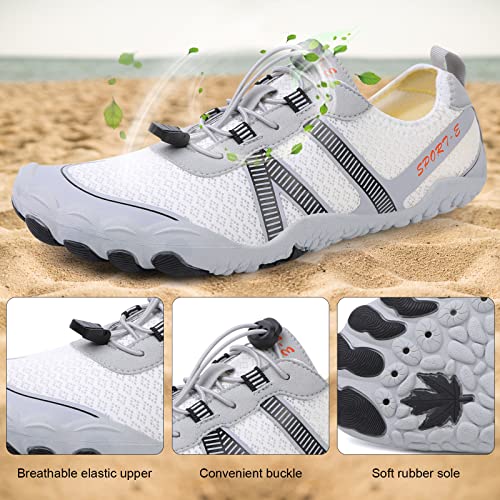 KUNWFNIX Water Shoes for Men Women Quick Dry Water Sports Barefoot Shoes Aqua Socks for Swim Beach Pool Surf Yoga for Women Men2