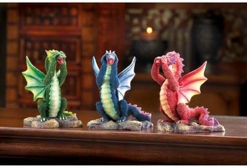 Gifts & Decor Evil Dragons, Blue
