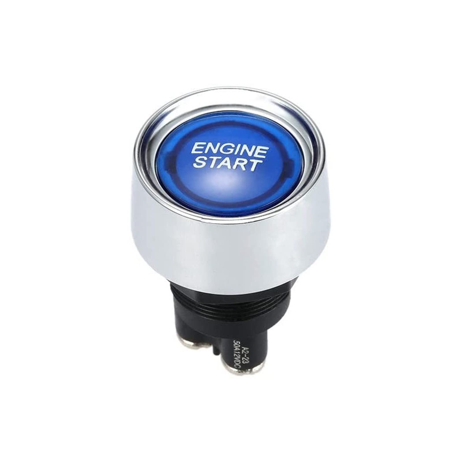 Solución de arranque difícil botón de encendido 12V 50A azul para vehículos de competición