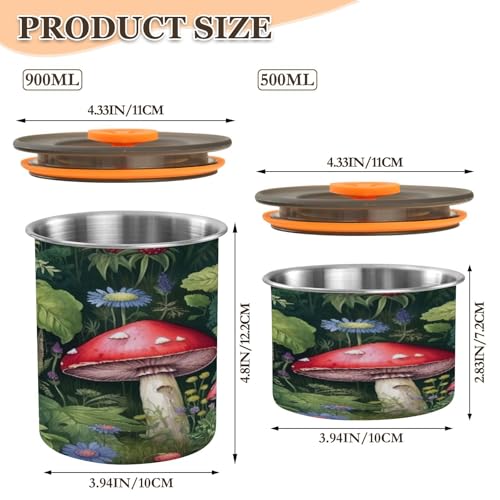 Envase hermético de acero inoxidable para café 900ml miniatura 2