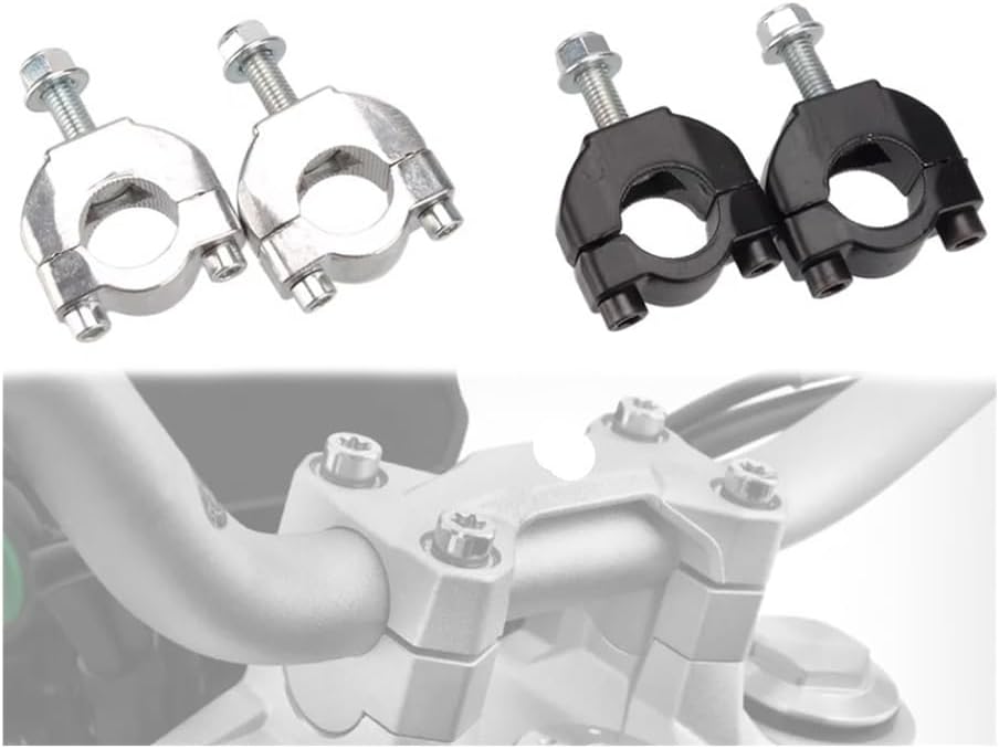 Handlebar Risers Clamps Motorcycle 22mm 7/8'' Aluminum Handlebar Bar Risers Mount Bracket Clamp For CRF 50 Dirt Pit Bike Motocross Accessories