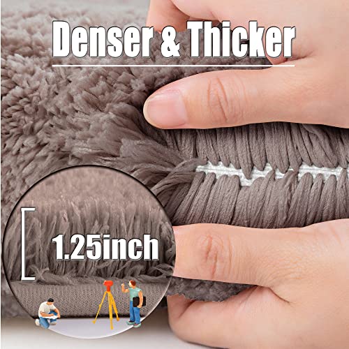 ROLIZOE Ultra Thick Toilet Mat Non Slip Pedestal Mat for Toilet Highly Absorbent Bathroom Toilet Rug Super Soft Bath Mat Rug Carpet Microfiber Floor Mat U Shape 50 x 60cm - Image 2
